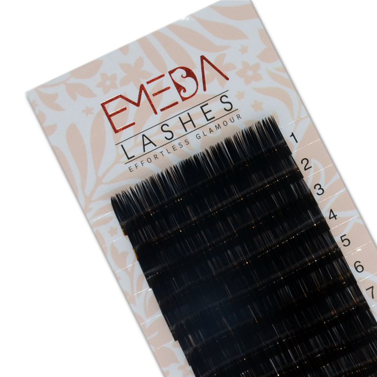 Private Label Ellipse Flat Eyelash Extensions Wholesale